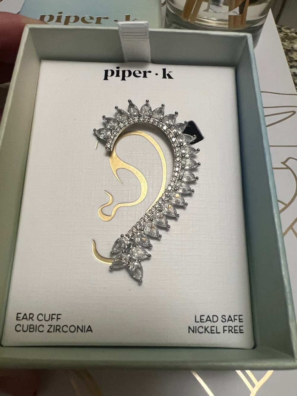 ⚡️Piper K Ear Cuff CZ Cubic Zirconia CHIC Party Statement Jewelry